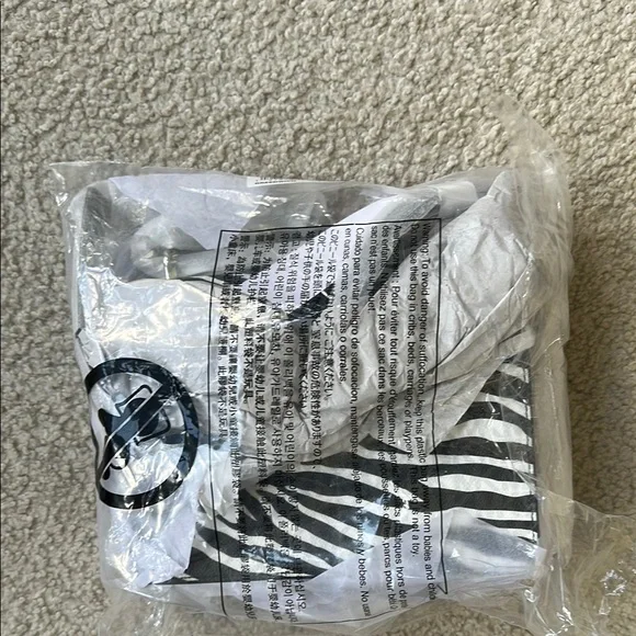 MK Greenwich Small Zebra Print Calf Hair Crossbody Bag